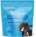 ProDough Gourmet Whey Isolate Hydrolized Protein Powder for Shake Mix- Easy Digest Enzyme Blend, 25g Protein per Serving, Natural Ingredients, Gluten Free, Keto Friendly (Cookie Crumble)
