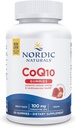 Nordic Naturals CoQ10 Gummies, Fresa - 60 Gummies - 100 mg Coenzyme Q10 (CoQ10) - Gran Sabor - Salud del Corazón, Producción de Energía Celular, Apoyo Antioxidante - No GMO, Vegan - 60 Servimientos