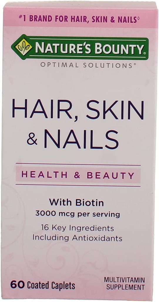 La naturaleza Bounty Hair, Skin y Nails Caplets 60 ea (Pack of 6)