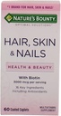 La naturaleza Bounty Hair, Skin y Nails Caplets 60 ea (Pack of 6)
