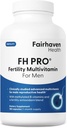 Fairhaven Health FH Pro for Men Silencio Clínicamente Estudiado Suplementos de Fertilidad Prenatal Premium para Hombre Silencio Suplementos de Fertilidad Masculino Silencio Conde y Motilidad Apoyo Pre-Concepción para Él  180 Capsules