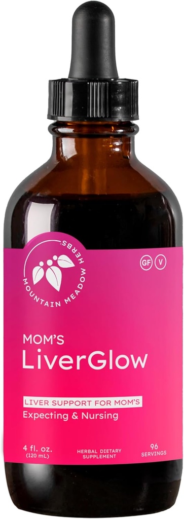 Herbs de prado de montaña Liver Glow, Detoxificador avanzado y Regenerador para apoyar la salud y la función del hígado - 4 oz - para un hígado feliz