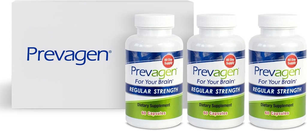 Prevagen Regular Strength - 180 Capsules (6 Month Supply) | Formulated for Your Brain | 10mg of Apoaequorin Plus Vitamin D3