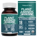 Aminos vegetales Aminoácidos Orgánicos Esenciales Suplementos Aminoácidos (EAAs) " BCAA - 100% Planta-Basado Raw, Vegan - Todos los 9 Aminoácidos Esenciales con 18 Aminoácidos Totales (360 Tabletas)