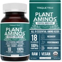 Aminos vegetales Aminoácidos orgánicos esenciales (EAAs) " BCAA - 100% crudo de base vegetal, vegano - Todos los 9 Aminoácidos con 18 Aminoácidos totales (360 Tabletas)
