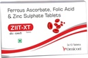 Iron, Folic Acid " Zinc Supplement ← ZIIT XT  durable for Women " Men TEN Pack of (3 Strips) 30 Tablets