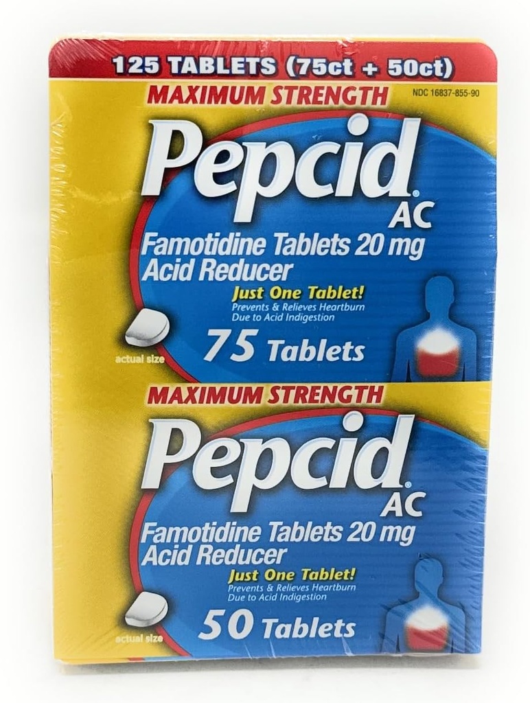 Pepcid AC Acid reducer máxima fuerza - 125 tabletas