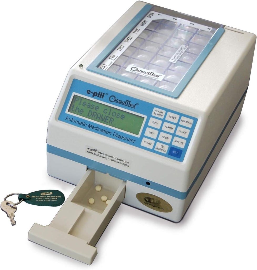 e-Pill CompuMed - Tamper resistente dispensador automático - AC alimentado