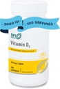 Klaire Labs SFI Health Vitamin D3 5000 IU - High Potency Vitamin D 125mcg - Immune Support - Helps Promote Bone & Heart Health - Hypoallergenic (100 cápsulas)