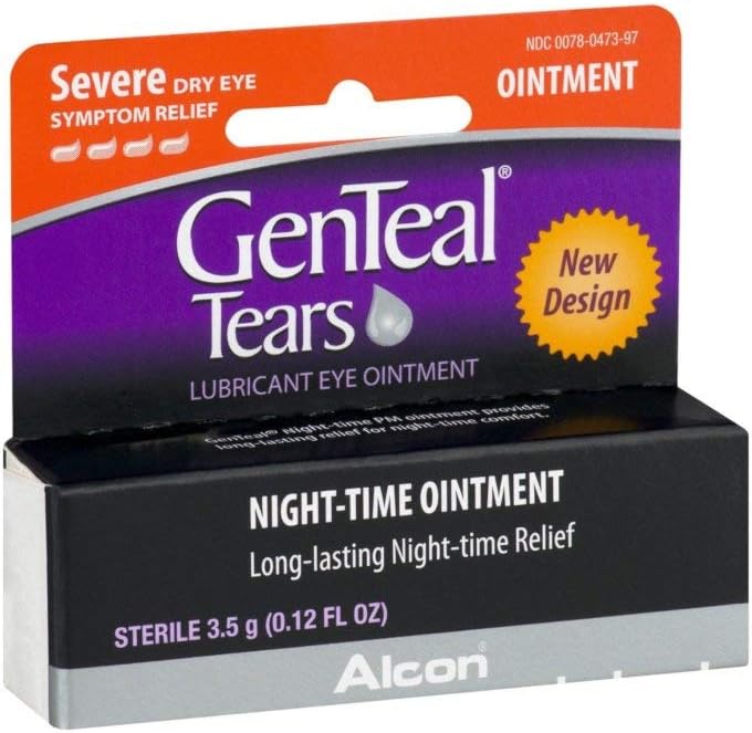 Genteal Pm Dry Eye Relief Severe Night-Time ungüento .12 fl oz (4 Pack)