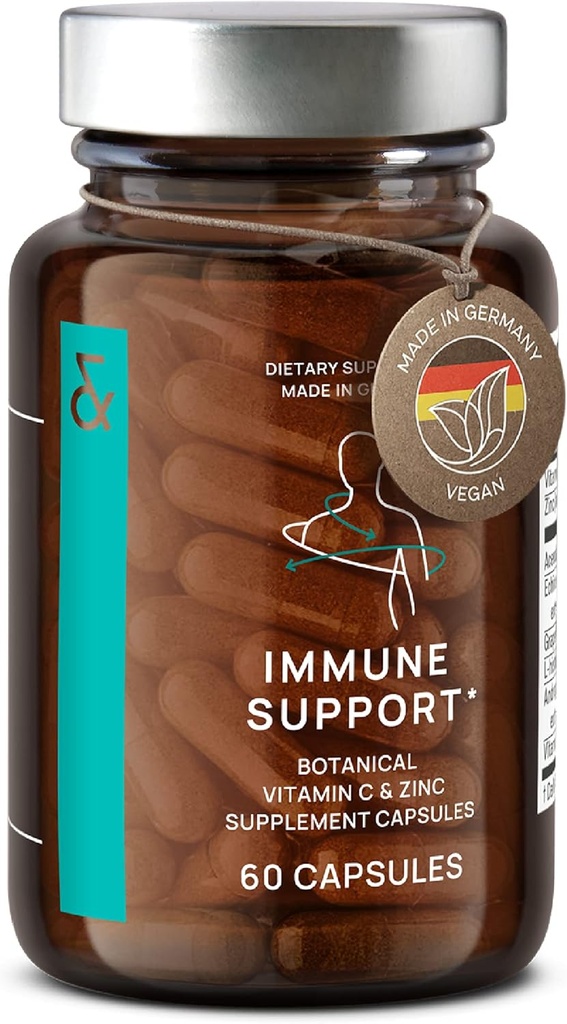 N°7 Immune Support Supplement - Immunity Boost with Echinacea - Natural Vitamina C de Acerola - Zinc - Andrographis - Grapefruit Seed Extract - Vegan Immune System Vitaminas Complex - 60 cápsulas