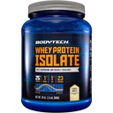 BODYTECH Whey Protein Isolate Powder - con 25 Grams de Protein por Serving &amp; BCAA's - Ideal para el edificio del músculo después del entrenamiento " Crecimiento, Contiene leche " Soy - Vainilla francesa (1,5 libras)