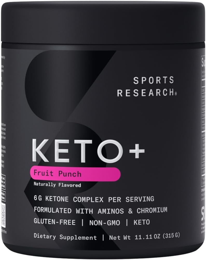 Investigación Deportiva Keto Plus Ketones Exógenos con goBHB - 30 Servimientos Silencio Keto Electrolyte Powder para Hidratación, Energía, Focus " Ketosis peru Keto Certified, Vegan Friendly (Fruit Punch)