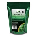 Zokiva Nutritionals - Nettle Leaf Tea Bags Mega Pack - 100 Premium Quality Convenient Organic Herbal Tea Bags - Caffeine-free y Vegan-friendly En un Resealable Stand Up Zip Lock Pouch