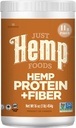Just Hemp Foods Hemp Protein Powder Plus Fiber, Non-GMO Verified with 11g of Protein > 11g of Fiber per Serving, 16 oz - Packaging May Vary