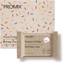 ProMix Nutrition Protein Puff Bares - Pastel de Cumpleaños - Marshmallow Crispy Treat - Great Tasting &amp; Healthy On The Go Snack - High Protein & Low Calorie - Gratis De Gluten, Soy, &amp; Corn - 12 Bares