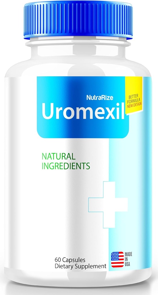 NutraRize Uromexil Capsules, Fórmula Premium para Apoyo al Heath Prostate, Suplemento All-Natural para Control y Salud en general, Reseñas del Forte Uromexil (60 cápsulas)