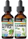 BIO KRAUTER Stinging Nettle Tincture 2 Fl. Oz. & Cleavers Tincture 2 Fl. Oz.