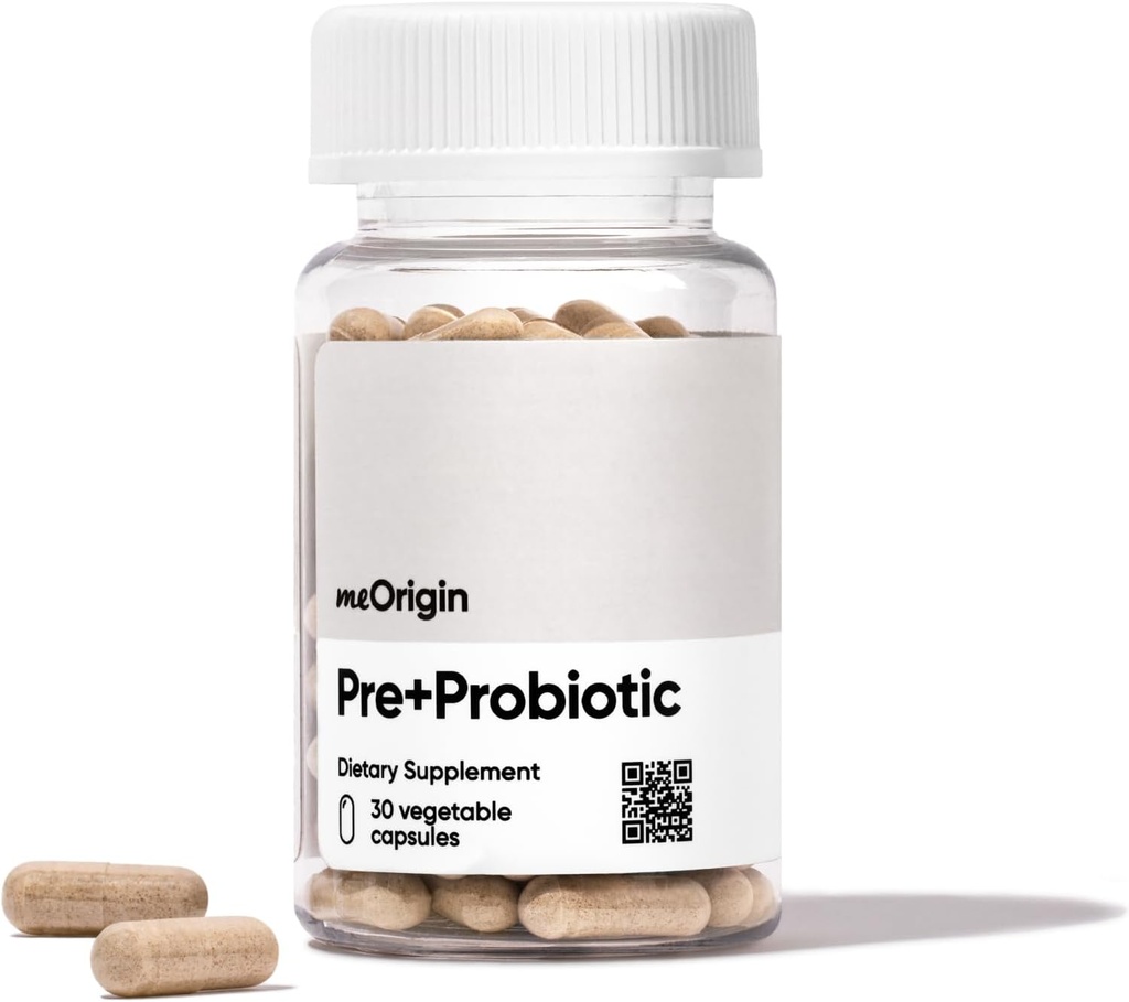 Prebiótico, Probiótico, Postbiótico, 3-en-1 Fórmula con 18 Enzymes, Pre + Pro + Postbiótico para Hombres Mujer para Salud Gut, Apoyo Bloat, Apoyo Inmunitario, Suministro de 30 Días