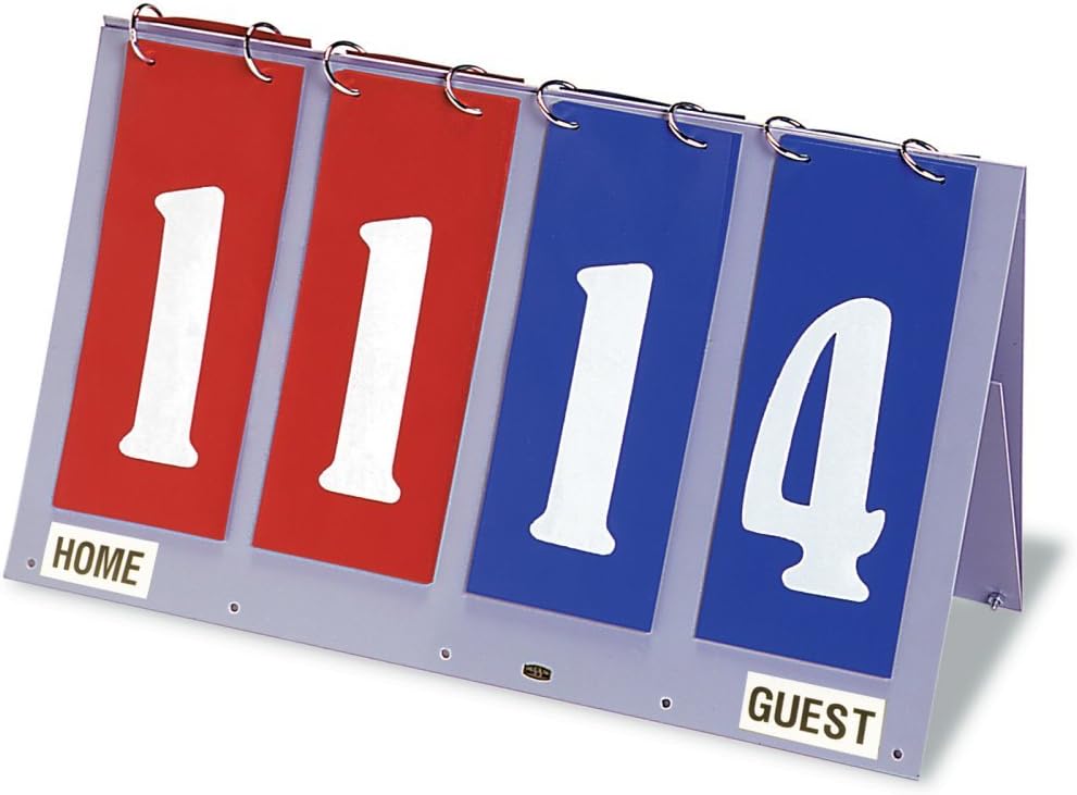 Tandem Sport 2 Digit Score Keeper - Score Flipper para Voleibol, Baloncesto, Béisbol &amp; Fútbol - Tabletop Easy Flip Scoreboard