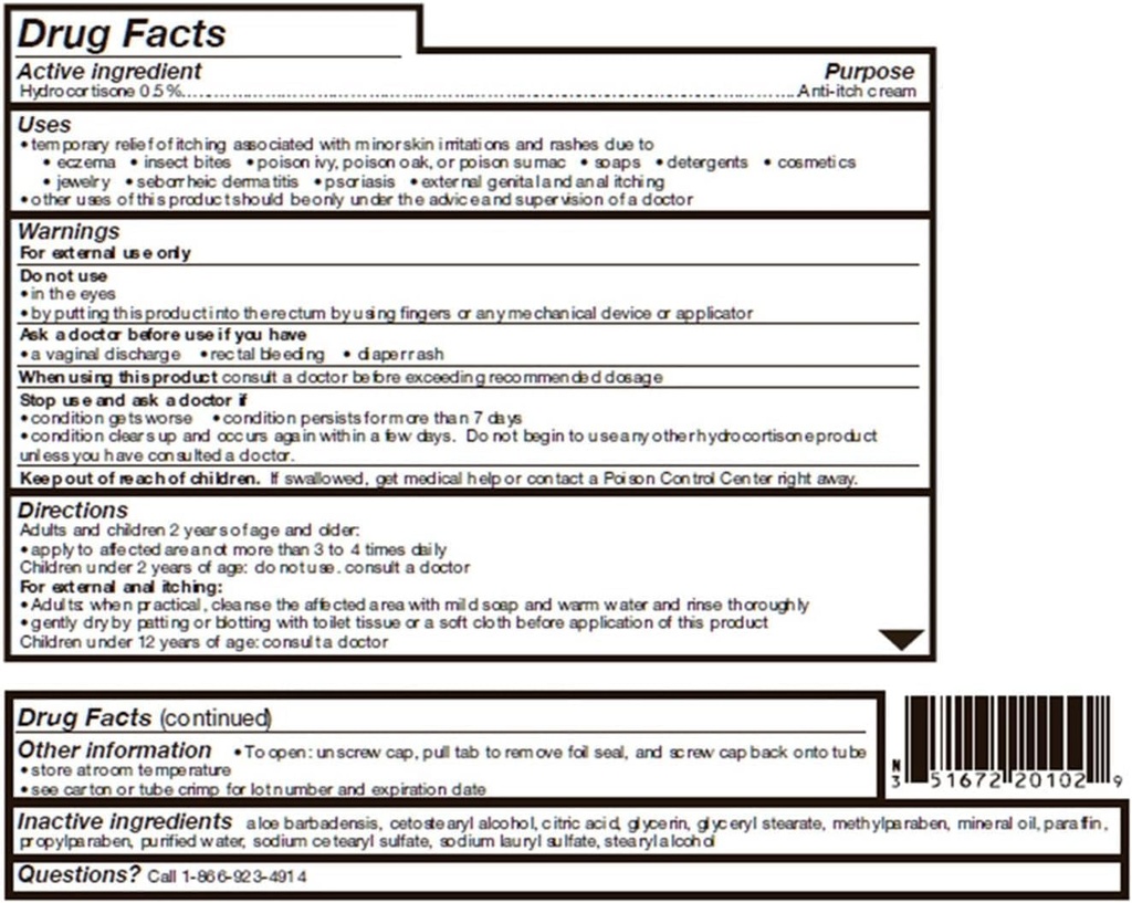 Crema de hidrocortisona Taro con Aloe para la piel sensible, 1 oz Cada uno (Pack de 4)