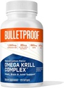 Complejo de Softgels de Omega Krill resistente a los toros, 120 Conde, suplemento de aceite de pescado para la salud cerebral y cardíaca
