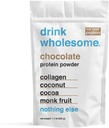 bebida colágeno de chocolate entero Protein Powder Silencio para Sensitive Stomachs  Gut Friendly Silencio Additive &amp; Dairy Free ← No Artificial Sweeteners ← No Bloating, Farts o Gas Silencio No Constipation or Diarrhea