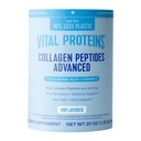 Proteínas vitales Péptidos de colágeno Polvo con ácido hialurónico y vitamina C, Desflavorado, 20 oz