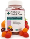 Vitaminas Nutri-Care Gummy de la Naturaleza - Multivitaminas para Mujeres, Mangas Multivitamínicas Mens, Vitamina Chewable para Adultos, Suplementos Multi Hombres de Mujeres, Gummy Vegetariano Natural, Made in USA