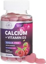 Suplementos de calcio para las mujeres - Gummies de calcio gratis de azúcar con vitamina D3 para la fuerza ósea, dientes &amp; apoyo sanitario inmunitario, cerdas naturales para hombres de mujeres - Raspberry Flavored " Non-GMO - 60 Gummies