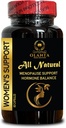 Suplemento de alivio de la menopausia total para las mujeres - Flashes calientes Menopause, Black Cohosh Extract, Ayuda a la menopausia Apoyo, Suecos nocturnos, " Mood - 1 botella 60 cápsulas
