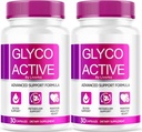 (2 Pack) Glyco Active, Glyco Active Capsules, Glyco Active Advanced Formula, Glyco Active All Natural Formula Pills, Glyco Active Capsulas Reseñas, 60 cápsulas para 2 meses