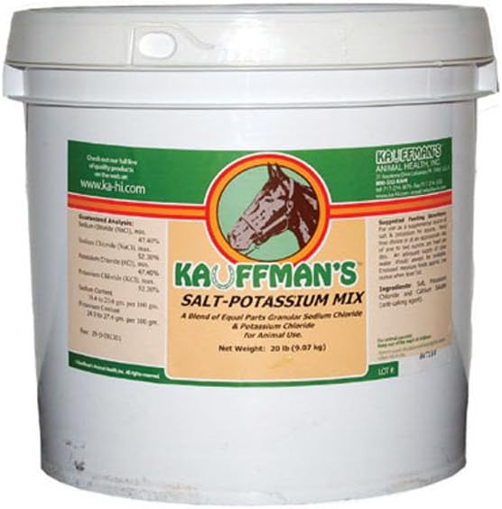 Salt Potassium Electrolytes for Horses - 20 libras