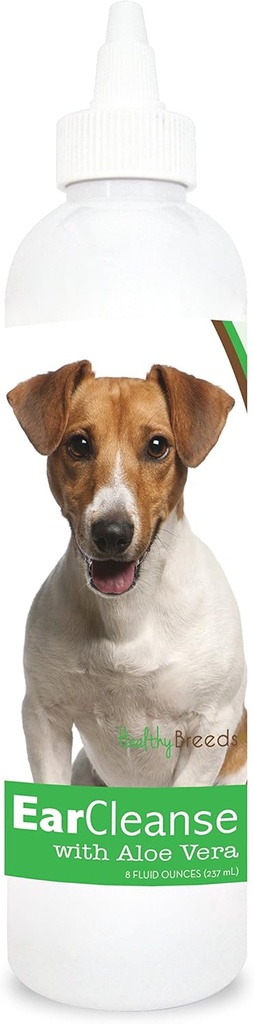 Healthy Breeds Jack Russell Terrier Ear Cleanse with Aloe Vera Cucumber Melon 8 oz