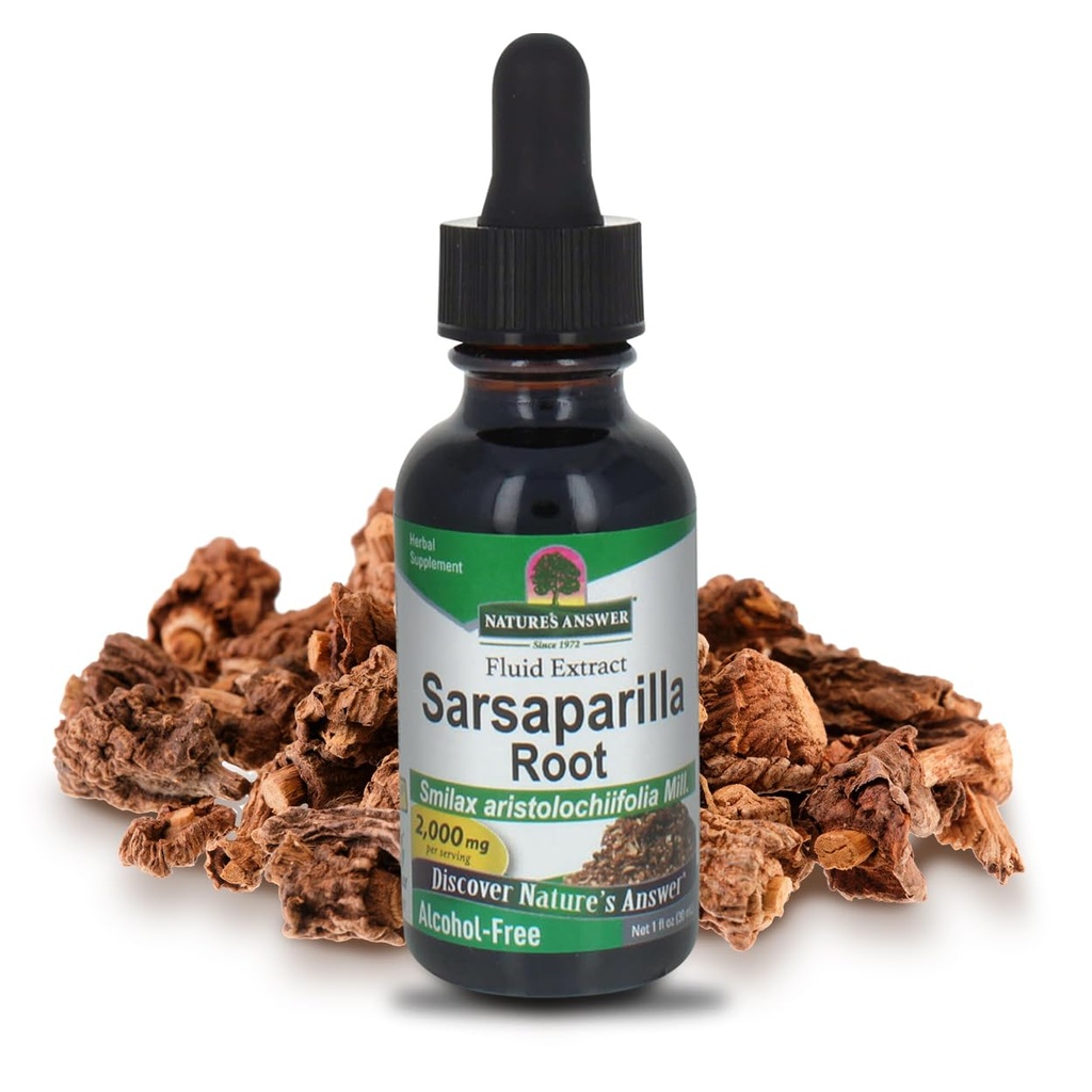 Respuesta de la Naturaleza Sarsaparilla libre de alcohol Líquido , 1-Fluid Ounce ← Limpiador natural