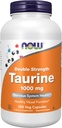 AHORA Suplementos de alimentos, Taurina 1.000 mg, Doble fuerza, Nervous System Health*, 250 cápsulas de verduras