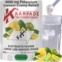 Krampade Electrolytes Powder Potassium Suplemento - 4000 mg K+, √≥4X Más que Coconut Water ¦ Instant Cramp Relief ¦ Hydration Powder