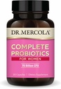 Dr. Mercola Probióticos Completos para Mujeres - Apoya Gut, Vaginal &amp; Immune Health - Contiene Strains Lactobacillus - Non-GMO, Gluten-Free &amp; Soy-Free - 30 Capsules (30 Servimientos)