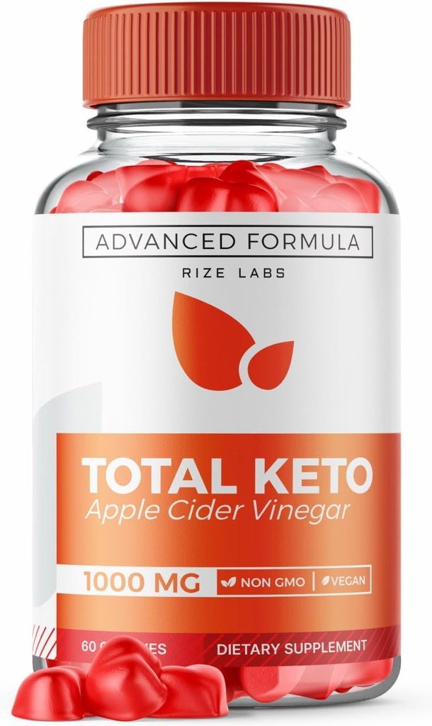 rize labs Total Keto Apple Cider Vineger Gummies for Advanced Weight Loss, Keto Suplemento to Lose Belly Fat, Gummy Reviews, Maximum Strength Formula, Gomitas (60 Gummies)