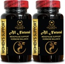 Apoyo a las mujeres - Suplemento Trans-resveratrol TEN Black Cohosh Root TEN Menopause Support &amp; Night Sweats ANTE Advanced Menopause Support - 2 Bottles 120 Capsules