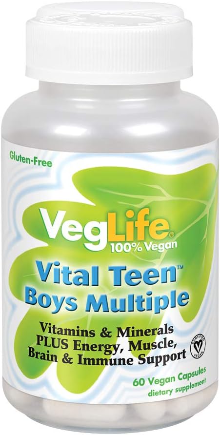 VegLife Vital Chicos Adolescentes Múltiples Veg Cap, 60 Cuenta