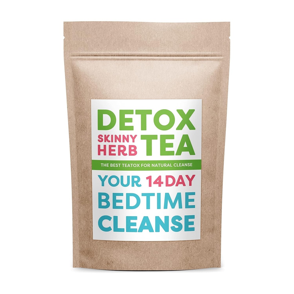 14 días tiempo de cama: Detox Skinny Herb - eficaz desintoxicación y té de apoyo, 100% natural