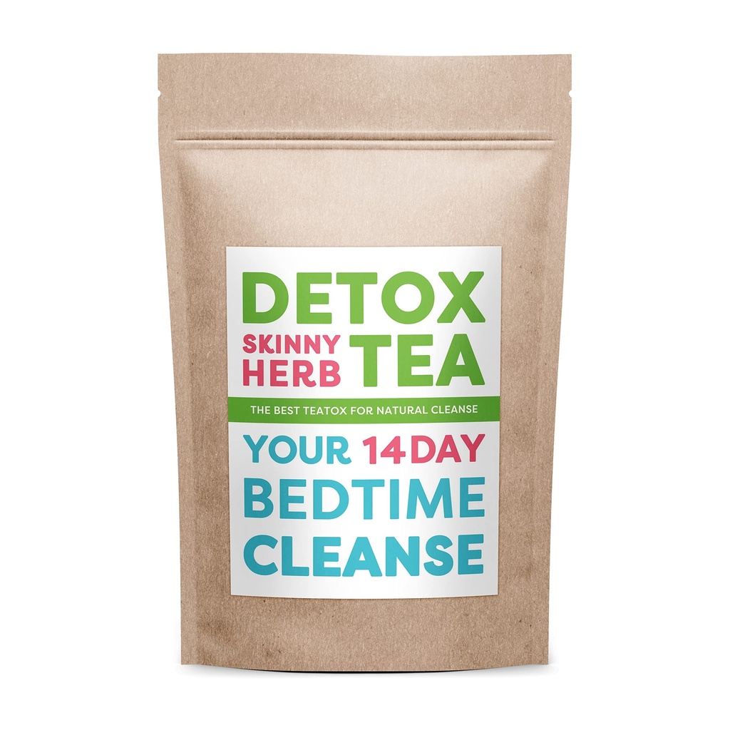 14 días tiempo de cama: Detox Skinny Herb - eficaz desintoxicación y té de apoyo, 100% natural