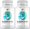 ClearTone Healthy Ear Support Suplemento, Clear Tone Ear Ringing Relief, ClearTne Tinnitus Treatment, Advanced Formula Clear Tone for Hearing Support Reviews (2 Pack - 120 cápsulas)