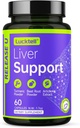 Suplemento de soporte para el hígado – Liver Cleanse Detox &amp; Repair with Milk Thistle, Turmeric, Dandelion & Artichoke Support ← 7-in-1 Herbal Formula Protect Liver ← 60 Capsules, 30-Day Supply, Made in USA