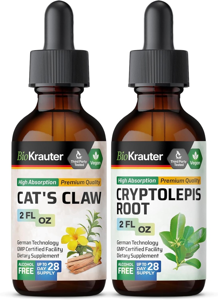 BIO KRAUTER Claw Tincture 2 Fl. Oz. " Cryptolepis Tincture 2 Fl. Oz.