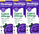 Niños Dimetapp® frío " Alergía líquido – sabor de la uva, sin alcohol, 8 fl oz - 3 Pack