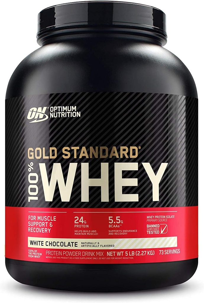 Optimum Nutrition Gold Standard 100% Whey White Chocolate - 5 libras