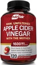 Cádulas de vinagre de manzana con las píldoras de la madre - 120 Vegan ACV - Mejor suplemento para la pérdida de peso saludable, dieta, ceto, digestión, detox, inmune - potente limpiador " Apetito Suppressant Non-GMO
