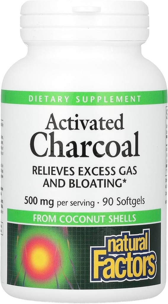 Factores naturales carbón activado 90 Softgel